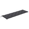 vidaXL Banc de jardin avec coussin anthracite 175 cm Teck massif