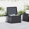 vidaXL Boîte de Rangement de Jardin Anthracite 77,5 x 54,5 x 53 cm