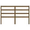 vidaXL T&ecirc;te de lit Marron miel 126x4x100 cm Bois massif de pin