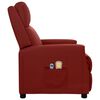 vidaXL Fauteuil de massage électrique Rouge bordeaux Similicuir