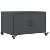 vidaXL Table basse anthracite 68x50x43,5 cm acier