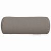 vidaXL Coussins d'accent 2 pcs Taupe Ø 25 x 70 cm tissu