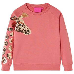Sweatshirt pour enfants rose ancien 92