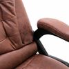 vidaXL Chaise de bureau de massage marron clair similicuir daim