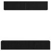 vidaXL Ensemble meuble TV 5 pcs Ch&ecirc;ne noir Bois d'ing&eacute;nierie