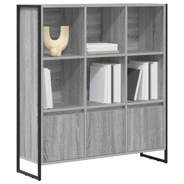 vidaXL Biblioth&egrave;que 2 pcs Gris Sonoma 99,5 x 30 x 108 cm