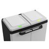 Keter Armoire de recyclage Split Premium gris et noir 92 cm