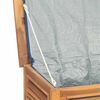vidaXL Bo&icirc;te de rangement jardin et sac 150x50x55 cm bois massif teck