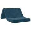 vidaXL Canap&eacute;-lit pliable 80 x 67 x 45 cm Bleu