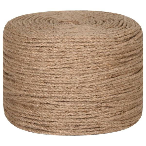 vidaXL Corde de jute 25 m de long 8 mm d'épaisseur