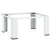 vidaXL Socle pour machine &agrave; laver Blanc