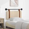 vidaXL T&ecirc;te de lit suspendue Uni Cr&egrave;me 90 x 55 x 5 cm PU antique