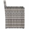 vidaXL Mobilier d'ext&eacute;rieur 3 pcs avec coussins R&eacute;sine tress&eacute;e Gris