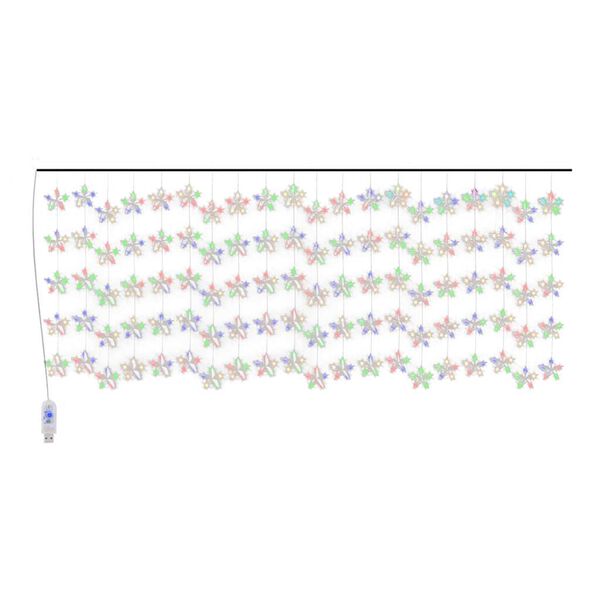 vidaXL Guirlande lumineuse &agrave; &eacute;toiles LED 500 LED Color&eacute; 8 fonctions