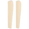 vidaXL T&ecirc;te de lit avec oreilles Cr&egrave;me 103x23x118/128 cm Tissu