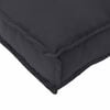 vidaXL Coussin Noir 140 x 40 x 8 cm Tissu Oxford