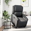 vidaXL Fauteuil inclinable électrique noir cuir véritable