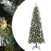 vidaXL Sapin de No&euml;l artificiel Vert 210 cm PVC, plastique et acier