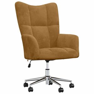vidaXL Chaise de relaxation Marron Velours