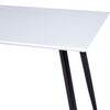 vidaXL Table &agrave; manger Blanc et noir 120x60x74 cm MDF
