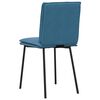 vidaXL Chaises &agrave; manger lot de 6 bleu velours