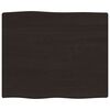 vidaXL Dessus de table bois ch&ecirc;ne massif trait&eacute; bordure assortie