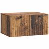 vidaXL Meuble TV mural Bois ancien 59,5 x 41 x 30 cm Bois d'ing&eacute;nierie