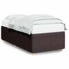 vidaXL Cadre de lit sans matelas marron fonc&eacute; 100x200 cm tissu