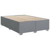 vidaXL Sommier &agrave; lattes de lit avec matelas Gris clair 140x190cm Tissu