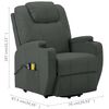 vidaXL Fauteuil de massage Anthracite Similicuir