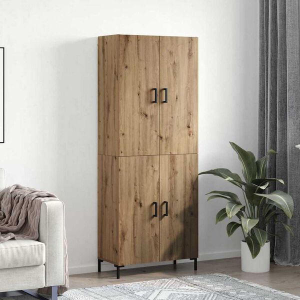 vidaXL Haut Armoire Montage mural ch&ecirc;ne artisanal 69,5 x 34 x 180 cm