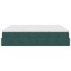 VidaXL Cadre de lit ottoman avec matelas vert fonc&eacute; 160x200 cm velours