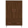 vidaXL Buffet haut ch&ecirc;ne marron 69,5x31x115 cm bois d'ing&eacute;nierie