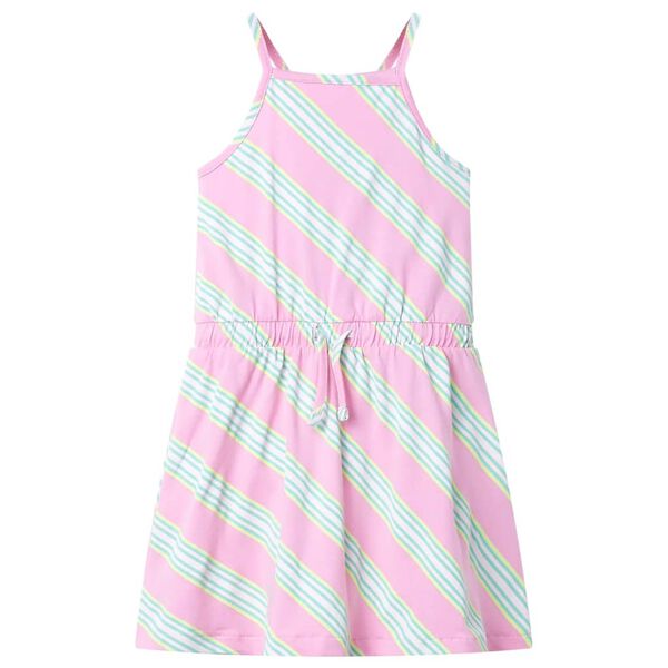 Robe pour enfants avec cordon de serrage sans manches rose 92