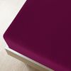 vidaXL Drap-housse Jersey Bordeaux 160x200 cm Coton