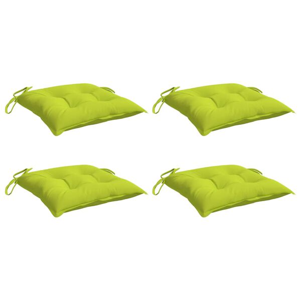 vidaXL Coussins de palette lot de 4 vert brillant 50x50x7 cm