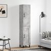 vidaXL Buffet haut Gris b&eacute;ton 34,5x34x180 cm Bois d'ing&eacute;nierie