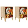 vidaXL Table de chevet GENNEP 2 pc Ch&ecirc;ne Sonoma 36 x 33 x 50 cm