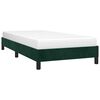 vidaXL Cadre de lit sans matelas vert fonc&eacute; 100x200 cm velours