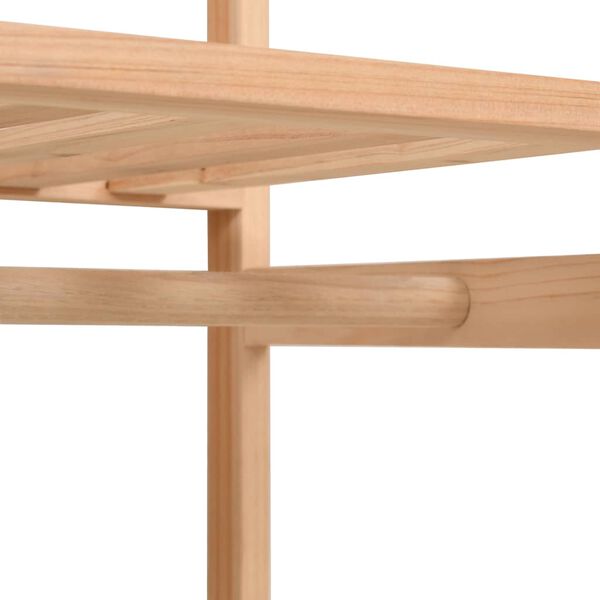 vidaXL Garde-robe &agrave; 3 niveaux 110 x 40 x 170 cm