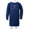 Robe sweatshirt pour enfants bleu marine 92