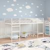 vidaXL Lit mezzanine pour enfants Blanc 90 x 201 cm