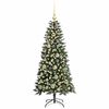 vidaXL Sapin de Noël artificiel Vert 120 cm PVC, plastique et acier