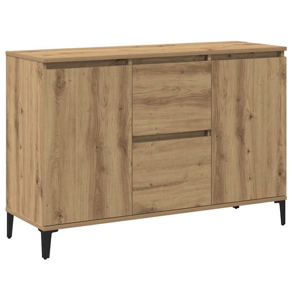 vidaXL Buffet chêne artisanal 102x35x70 cm bois d'ingénierie