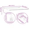vidaXL Auvent r&eacute;tractable automatique avec LED anthracite et blanc