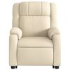 vidaXL Fauteuil inclinable Cr&egrave;me Tissu