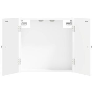 vidaXL Cabinet pour cible BREDA Blanc 52,5 x 10,5 x 53,5 cm