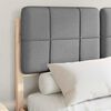 vidaXL Cadre de lit avec t&ecirc;te de lit rembourr&eacute;e Gris clair