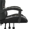 vidaXL Chaise de jeu pivotante Noir et camouflage Similicuir