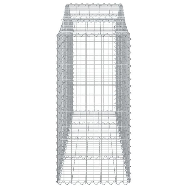 vidaXL Panier de gabions arqué 200x50x120/140 cm Fer galvanisé
